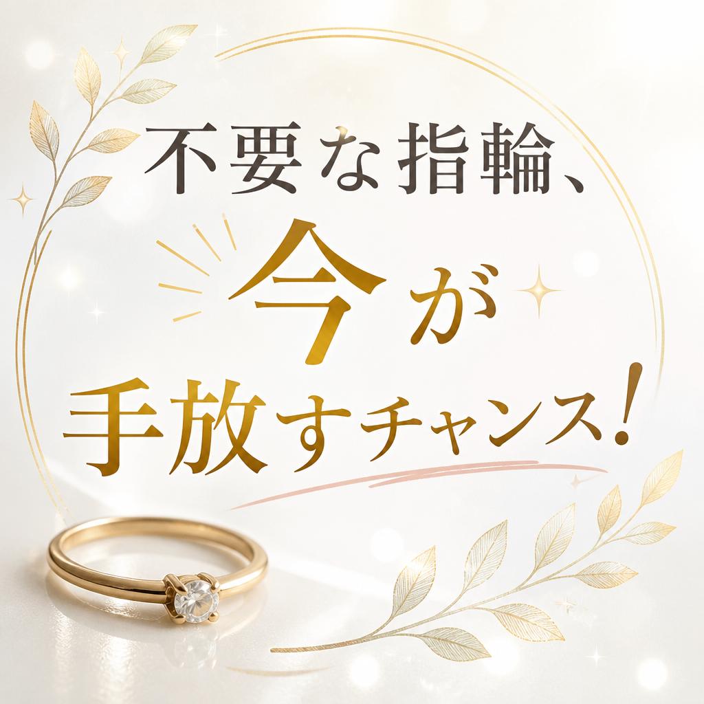 不要な指輪、今が手放すチャンス！